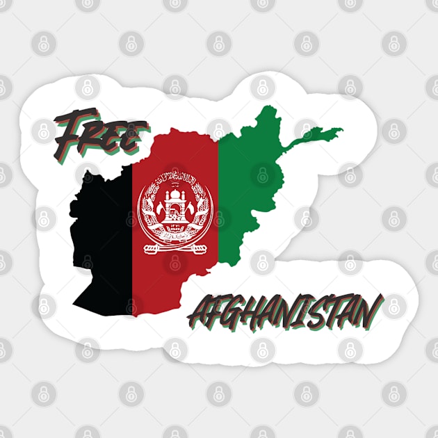 Free Afghanistan Sticker by moslemme.id